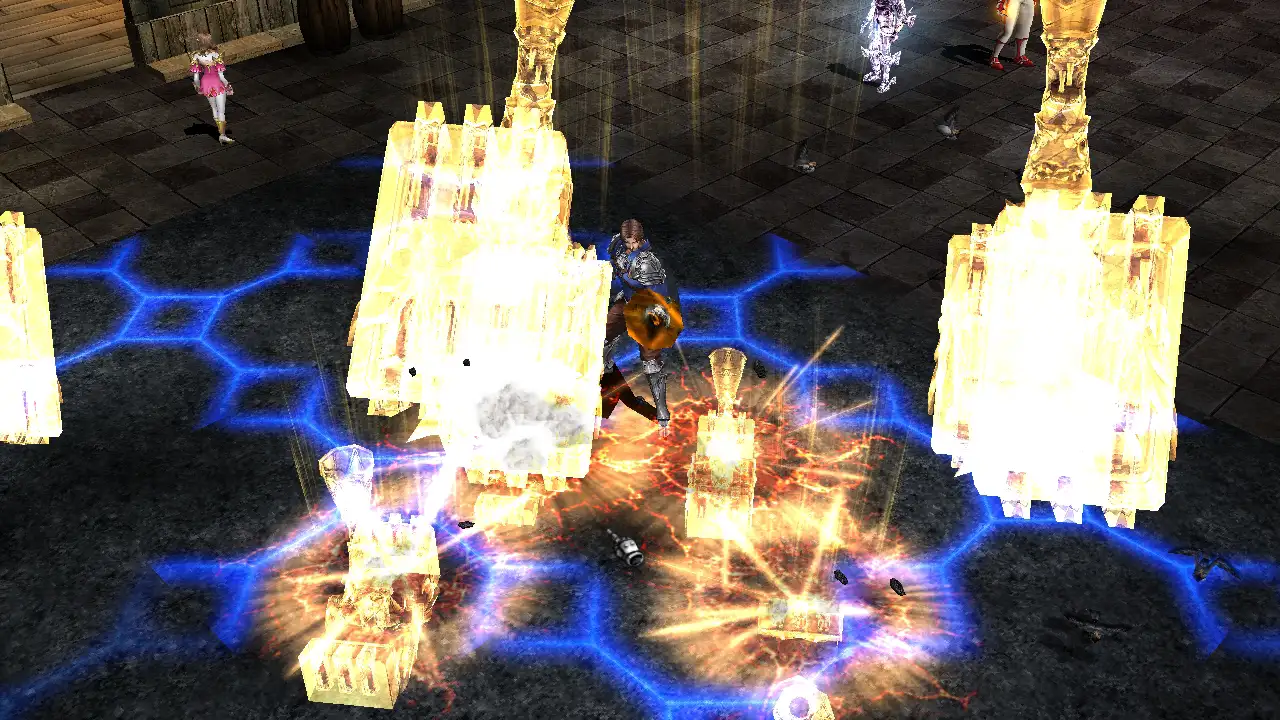 MU Online Crusader Divine Fall skill animation