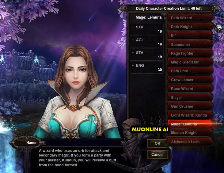 Mu Online Characters