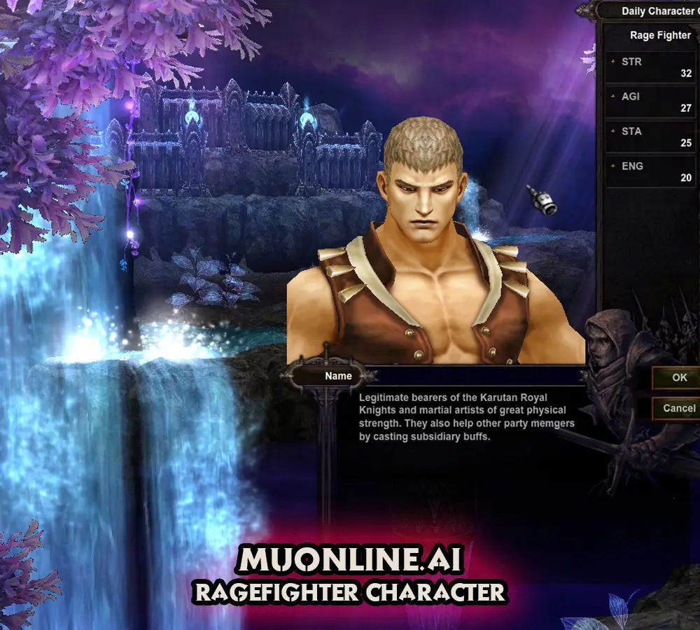 MU Online Rage Fighter character