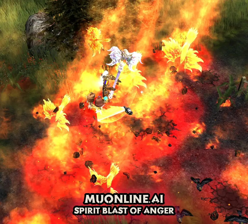 MU Online Dark Lord Spirit Blast of Anger Skill