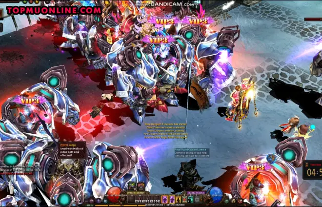 Videoclip MU Online cu bătălia ghildă contra ghildă Icewind Castle de pe serverul privat MUOnline.ai